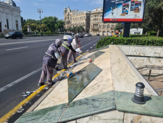 Səbail rayonunda növbəti ümumrayon iməcliyi keçirilib