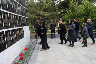 27 sentyabr - Anım Gününün beşinci ildönümü ilə əlaqədar Badamdar qəsəbəsində “Şəhidlər abidəsi” ziyarət olundu