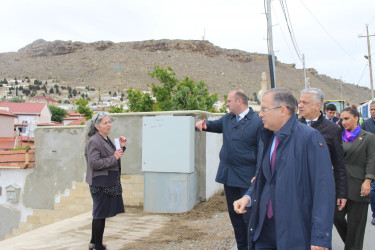 Bibiheybət qəsəbəsində aparılan abadlıq işlərinin ikinci mərhələsi sürətlə davam edir