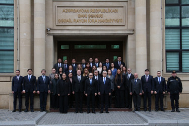 Səbail rayonunda Xocalı Soyqırımı qurbanlarının xatirəsi bir dəqiqəlik sükutla yad edilib