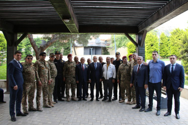 Rayon İcra Hakimiyyətinin başçısı Vətən müharibəsi veteranları ilə görüş keçirmişdir