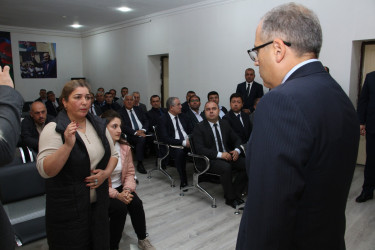 Rayon İcra Hakimiyyətinin başçısı sakinlərlə səyyar görüş keçirmişdir