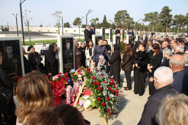 Hərbi Memorial Məzarlıqda Vətən müharibəsi şəhidi Məmmədağa Səfərovun ildönümü münasibətilə məzarı ziyarət olunub