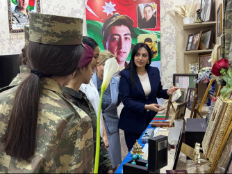 Vətən müharibəsi şəhidi Nağıyev Əli Mehman oğlunun ailə üzvləri ziyarət olundu