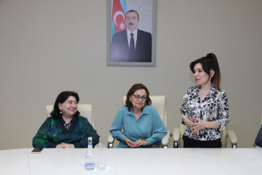 Səbail Rayon İcra Hakimiyyətində Nizami Kino Mərkəzinin direktor müavini Azru Əhədova ilə yubileyi münasibətilə görüş keçirilmişdir