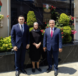 Səbaildə Vətən müharibəsi şəhidlərinin ailə üzvləri Qurban bayramı münasibətilə ziyarət olundu