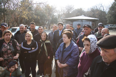 Rayon İcra Hakimiyyəti başçısının 20-ci sahə yaşayış massivində sakinlərlə görüşü