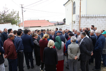 Rayon İcra Hakimiyyətinin başçısı 20-ci sahə yaşayış massivində sakinlərlə səyyar qəbul keçirmişdir