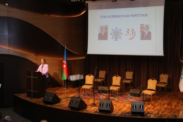 Səbail rayonunda Yeni Azərbaycan Partiyasının yaranmasının 33-cü il dönümü münasibətilə tədbir keçirilmişdir