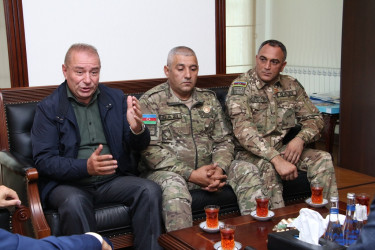 Rayon İcra Hakimiyyətinin başçısı müharibə iştirakçıları ilə görüş keçirmişdir