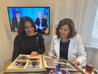 Səbail rayonunda şəhidlərin ailə üzvləri ziyarət olunur