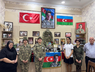 Vətən müharibəsi şəhidi Nağıyev Əli Mehman oğlunun ailə üzvləri ziyarət olundu