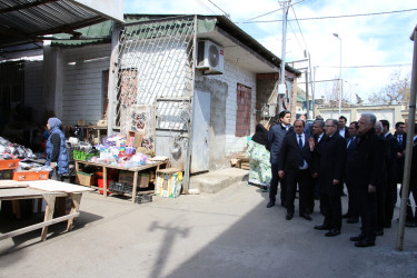 Səbail Rayon İcra Hakimiyyətinin başçısı 20-ci sahə yaşayış massivində sakinlərlə görüş keçirmişdir