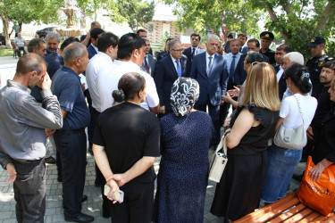 Rayon İcra Hakimiyyətinin başçısı 20-ci sahə yaşayış massivində sakinlərlə səyyar qəbul keçirmişdir