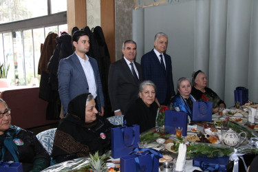 Səbaildə “8 Mart – Beynəlxalq Qadınlar Günü” münasibətilə şəhid anaları ilə görüş keçirilib