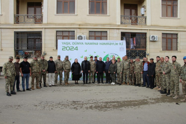 Səbail rayonunda "Yaşıl dünya naminə həmrəylik ili" çərçivəsində növbəti ağacəkmə aksiyası