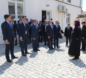 Bibiheybət qəsəbəsində aparılan abadlıq və yenidənqurma işləri sürətlə davam edir