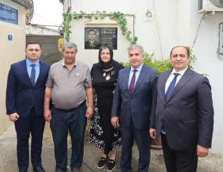 Səbail rayonunda Vətən müharibəsi şəhidlərinin ailə üzvləri Qurban bayramı münasibətilə ziyarət olundu