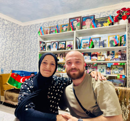 Səbail rayonunda şəhidlərin  ailə üzvləri ziyarət olunur