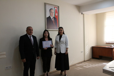 Səbail Rayon İcra Hakimiyyətində “Mülkiyyət hüququnun qorunması və Avropa Konvensiyası” mövzusunda təlim keçirilmişdir