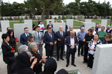 Şəhid mayor İlkin Əhədzadənin ildönümü münasibətilə Hərbi Memorial Məzarlıqdakı məzarı ziyarət olunub